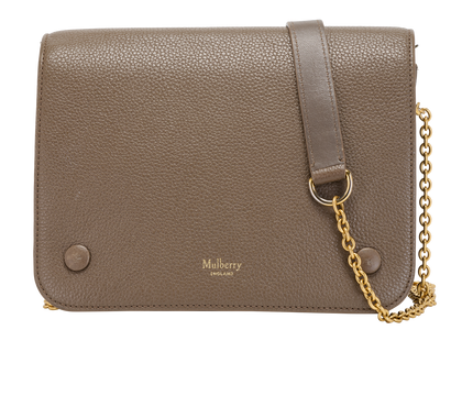 Clifton, &pound;195, Handbags, Taupe, Leather, Front view